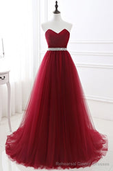 Buy cheap evening dresses long burgundy prom dresses online